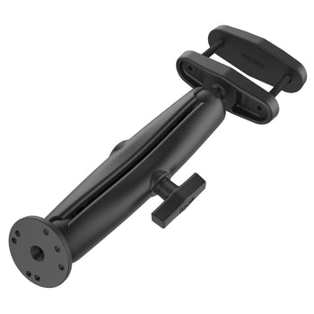 RAM-101U-D-247-3:RAM-101U-D-247-3_2:RAM 3" Square Post Clamp Mount with Round AMPS Plate - Long Arm