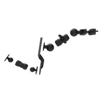 RAM-D-247-C-254-DIS1U:RAM-D-247-C-254-DIS1U_3:RAM Universal Forklift Post Mount with Round Plate & Accessory Option
