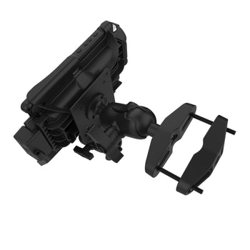 RAM-D-247-C-254-DIS1U:RAM-D-247-C-254-DIS1U_5:RAM Universal Forklift Post Mount with Round Plate & Accessory Option