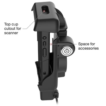 RAM-HOL-HON12PDHLU:RAM-HOL-HON12PDHLU_6:RAM Locking Powered Dock + USB-A for Honeywell CT40/45/47 - Heated Pins