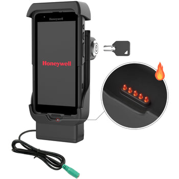 RAM-HOL-HON12PHLU:RAM-HOL-HON12PHLU_1:RAM Locking Powered Dock for Honeywell CT40/45/47 - Heated Pins