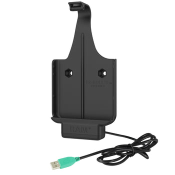RAM-HOL-SAM79PU:RAM-SKIN-SAM79PU_2:RAM EZ-Roll'r™ Powered Dock for Samsung XCover 5 with RAM Skin™