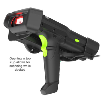 RAM-HOL-ZE33PDLU:RAM-HOL-ZE33PDLU_7:RAM Locking Powered Dock + Single USB-A for Zebra MC3300 & MC3400
