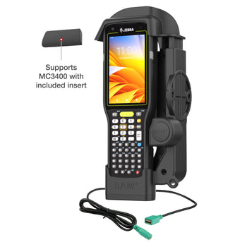 RAM-HOL-ZE33PDU:RAM-HOL-ZE33PDU_6:RAM Powered Dock + Single USB-A for Zebra MC3300 & MC3400