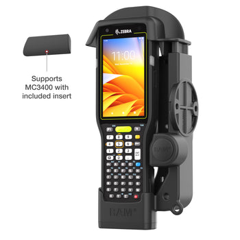 RAM-HOL-ZE33U:RAM-HOL-ZE33U_6:RAM Spring Loaded Holder for Zebra MC3300 & MC3400