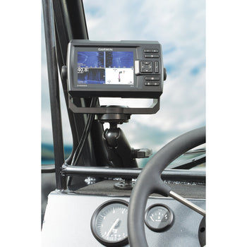 RAM-101-G4:RAM-101-G4_3:RAM Double Ball Mount with Garmin Fishfinder #8-32 Hardware