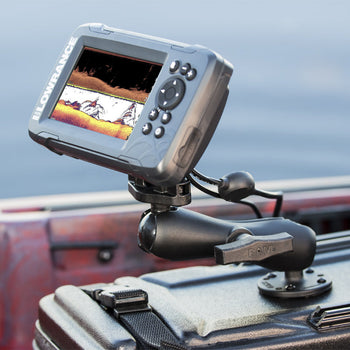 RAM-101-LO12:RAM-101-LO12_6:RAM Double Ball Mount for Lowrance Hook² & Reveal 5 Series