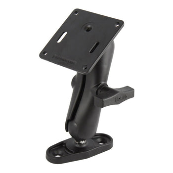 RAM-101-RAY1U:RAM-101-RAY1U_1:RAM Double Ball Mount with 75x75mm VESA Plate and 2-Hole Base