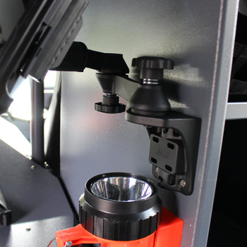 RAM-109VS-5NBU:RAM-109VS-5NBU_3.JPG:RAM Vertical 12" Swing Arm Mount with Swivel Socket Arm