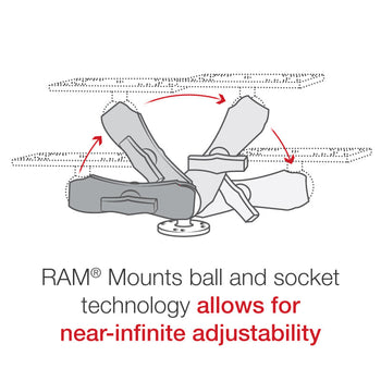 RAM-111U:RAM-111U_5:RAM Drill-Down Marine Electronic Mount