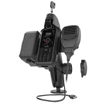 RAM-138-S-SNM1PL-V7B1U:RAM-138-S-SNM1PL-V7B1U_1:RAM Double Ball Mount for Sonim XP5s with Speaker & Hardwire Bundle