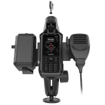 RAM-138-S-SNM1PL-V7B1U:RAM-138-S-SNM1PL-V7B1U_3:RAM Double Ball Mount for Sonim XP5s with Speaker & Hardwire Bundle