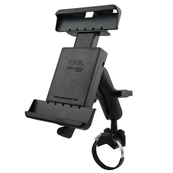 RAM-231Z-2-TABL25U:RAM-231Z-2-TABL25U_1:RAM ATV/UTV Rail Mount for 10" Tablets with Heavy Duty Cases
