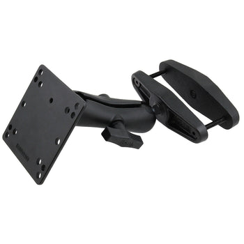 RAM-246-247U-5:RAM-246-247U-5_1:RAM 5" Square Post Clamp Mount with 100x100mm VESA Plate