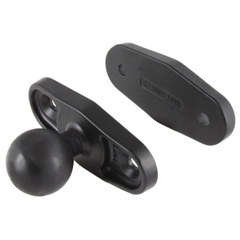 RAM-247U-25NH:RAM-247U-25NH_1:RAM Square Post Clamp Base for Posts up to 2.5" Wide Without Hardware