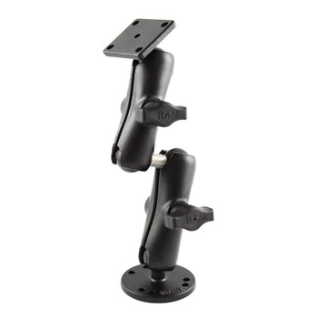 RAM-B-101-DEX1U:RAM-B-101-DEX1U_1:RAM Double Ball Mount with Double Ball Adapter and AMPS Plate