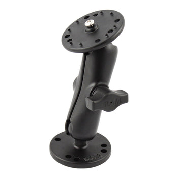 RAM-B-101-L1:RAM-B-101-L1_1:RAM Drill-Down Double Ball Mount for Lowrance MB-7 Sonar