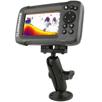 RAM-B-101-LO12:RAM-B-101-LO12_1:RAM Double Ball Mount for Lowrance Hook² & Reveal Series