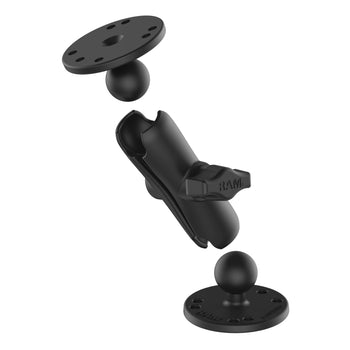 RAM-B-101U:RAM-B-101U_2:RAM Universal Double Ball Mount with Two Round Plates - B Size Medium