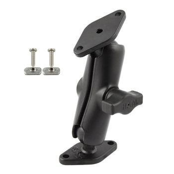 RAM-B-102-FP2U:RAM-B-102-FP2U_1:RAM Double Ball Mount with Flat Panel Mounting Hardware - 3/8" Screws