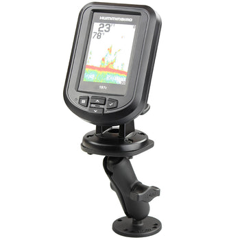 RAM-B-107-1U:RAM-B-107-1U_1:RAM Drill-Down Double Ball Mount for Humminbird Piranha + More