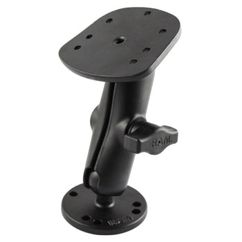RAM-B-107-1U:RAM-B-107-1U_2:RAM Drill-Down Double Ball Mount for Humminbird Piranha + More