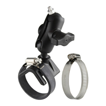 RAM-B-108B-A-237U:RAM-B-108B-A-237U_1:RAM Strap Hose Clamp Mount with 1/4"-20 Stud