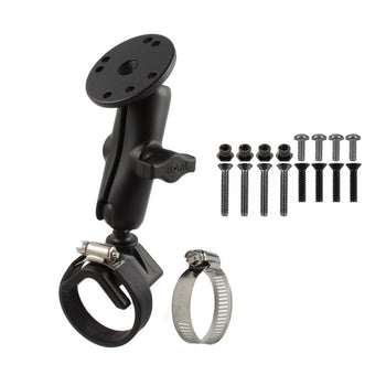 RAM-B-108-G1:RAM-B-108-G1_1:RAM Strap Hose Clamp Mount with Hardware for Garmin GPSMAP + More