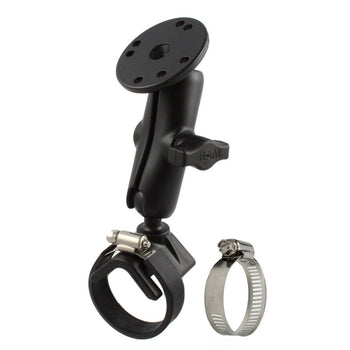 RAM-B-108U:RAM-B-108U_1:RAM Double Ball Strap Hose Clamp Mount with Round Plate - Medium