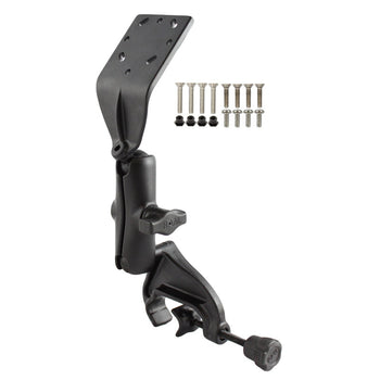 RAM-B-125-G1U:RAM-B-125-G1U_1:RAM Double Ball Yoke Mount with Angled Plate & Garmin Mounting Hardware