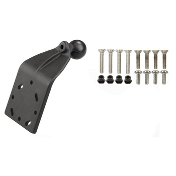 RAM-B-125B-G1U:RAM-B-125B-G1U_1:RAM Curved Extension Base with Ball & Mounting Hardware