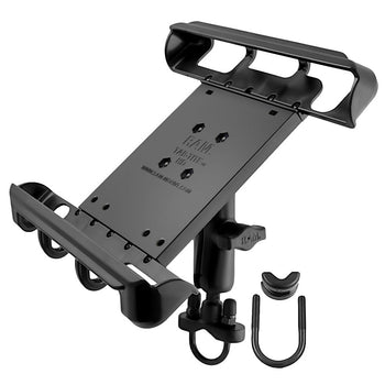 RAM-B-149Z-TAB8U:RAM-B-149Z-TAB8U_2:RAM Tab-Tite™ Handlebar U-Bolt Mount for Large Tablets with Cases