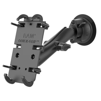 RAM-B-166-C-PD4U:RAM-B-166-C-PD4U_1:RAM Quick-Grip™ XL Phone Mount with Twist-Lock™ Suction Cup - Long