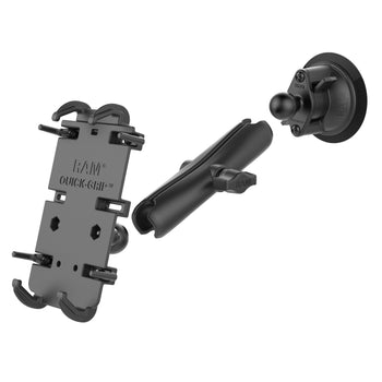 RAM-B-166-C-PD4U:RAM-B-166-C-PD4U_3:RAM Quick-Grip™ XL Phone Mount with Twist-Lock™ Suction Cup - Long
