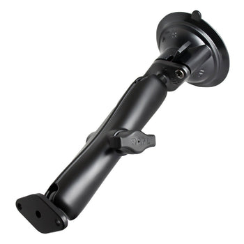 RAM-B-166U-C:RAM-B-166U-C_1:RAM Twist-Lock™ Suction Cup Double Ball Mount - Long