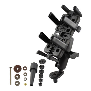 RAM-B-176-UN4U:RAM-B-176-UN4U_2:RAM Fork Stem Mount with RAM Finger-Grip™ GPS/Radio Holder