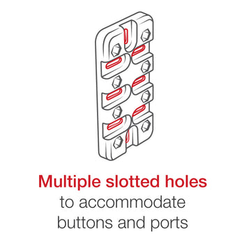 RAM-B-177-UN4:RAM-B-177-UN4_5:RAM Finger-Grip Universal Holder with Glare Shield Clamp Mount