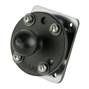 RAM-B-202-225-2U:RAM-B-202-225-2U_1:RAM Drill-Down Dashboard Ball Base with Backing Plate - B Size