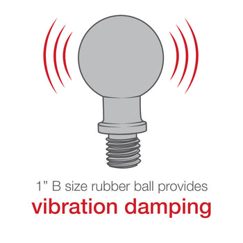 RAM-B-349U:RAM-B-349U_4:RAM Ball Adapter with M10 X 1.25 Threaded Post