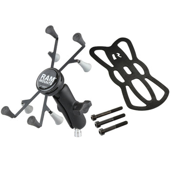 RAM-B-367-UN8U:RAM-B-367-UN8U_2:RAM X-Grip with Motorcycle Handlebar Clamp Base for 7"-8" Tablets
