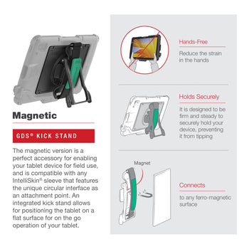 RAM-GDS-HS1M-ZE21U:RAM-GDS-HS1M-ZE21U_3:GDS Hand-Stand™ Magnetic Accessory for Zebra ET4x 10” Enterprise Tablet