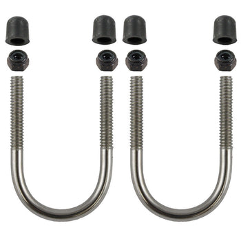 RAM-HAR-235:RAM-HAR-235_1:RAM Stainless Steel U-Bolt Hardware Pack for Rails 1" to 1.25"