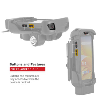 RAM-HOL-ZE17L-1U:RAM-HOL-ZE17L-1U_6:RAM Key-Locking Form-Fit Powered Dock for Zebra TC73 & TC78