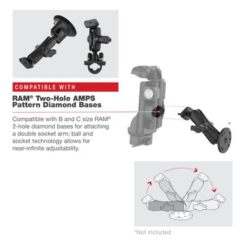 RAM-HOL-ZE17L-1U:RAM-HOL-ZE17L-1U_7:RAM Key-Locking Form-Fit Powered Dock for Zebra TC73 & TC78