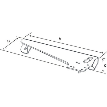 RAM-VB-152:RAM-VB-152_2:RAM No-Drill™ Laptop Base for '01-12 Ford Escape + More