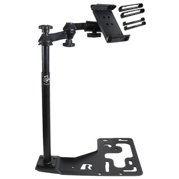 RAM-VB-168-RO1-TAB-SM:RAM-VB-168-RO1-TAB-SM_1:RAM Tab-Tite™ Tablet Holder with RAM No-Drill™ Heavy Duty Truck Mount