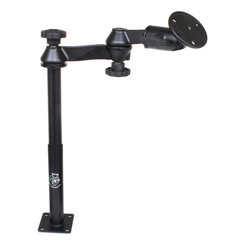 RAM-VP-SW1-129-240:RAM-VP-SW1-129-240_1:RAM Tele-Pole™ with 12" & 9" Poles, Swing Arms & Large Round Plate