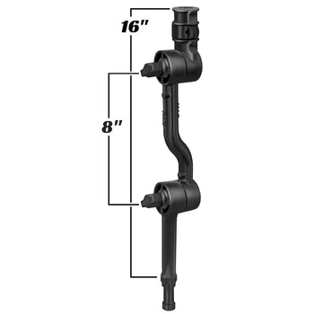 RAP-114-APB3U:RAP-114-APB3U_1:RAM Adapt-A-Post™ with Adjustable 16" Extension Arm