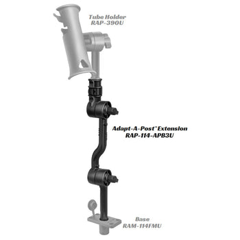 RAP-114-APB3U:RAP-114-APB3U_2:RAM Adapt-A-Post™ with Adjustable 16" Extension Arm