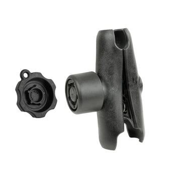 RAP-201-S-KEY5U:RAP-201-S-KEY5U_1:RAM Composite Double Socket Arm with 5-Pin RAM Pin-Lock™ Security Knob